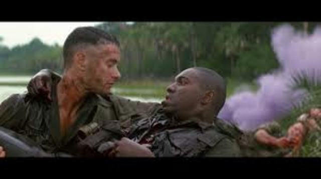 Forrest saves the members of his platoon in battle