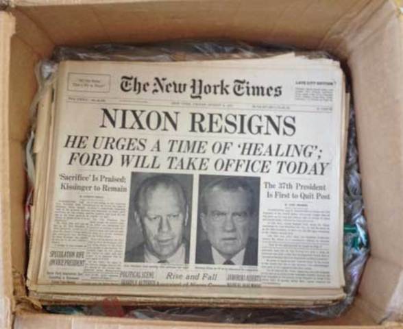 Date of Nixon's resignation