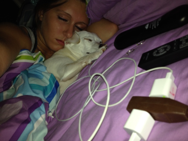 Sleeping in and didn't go to school anyways