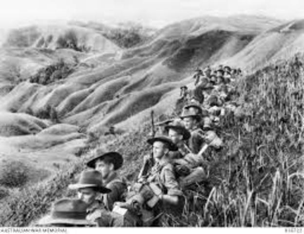 Japanese soldiers came to the shores of New Guinea