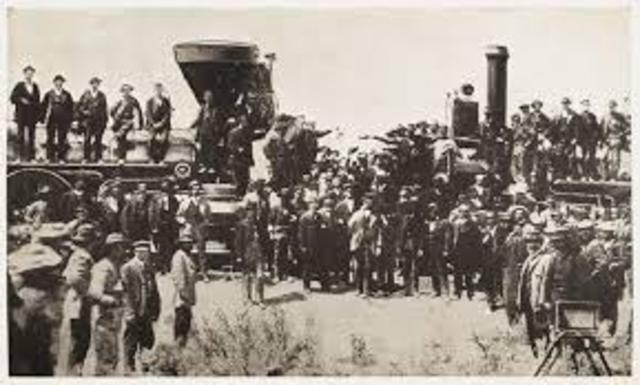 Trans-Continental Railroad Reaches California
