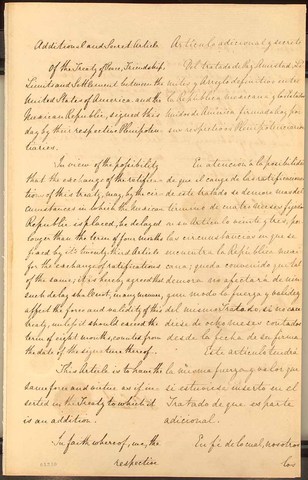 Peace Treaty of Texas and Mexico