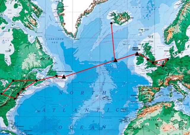 Industralization: Transatlantic cable laid