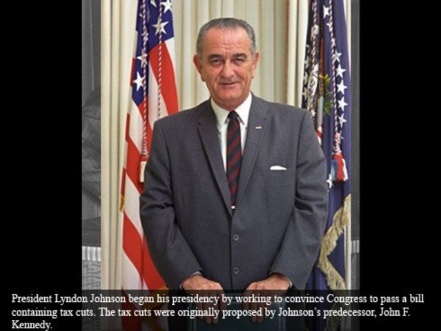 Johnson Slashes Taxes