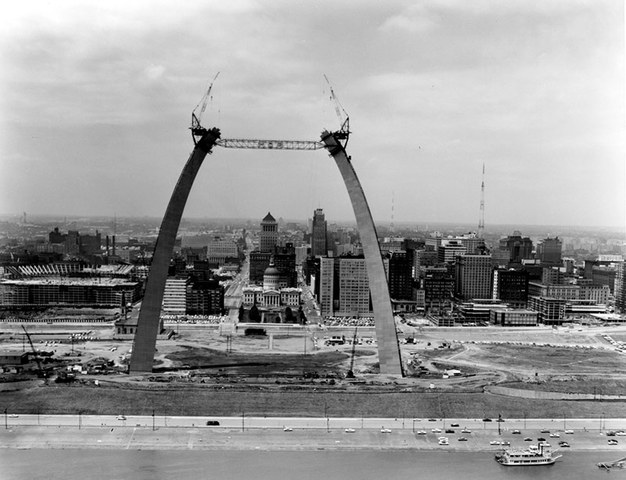 St. Louis Arch underconstruction