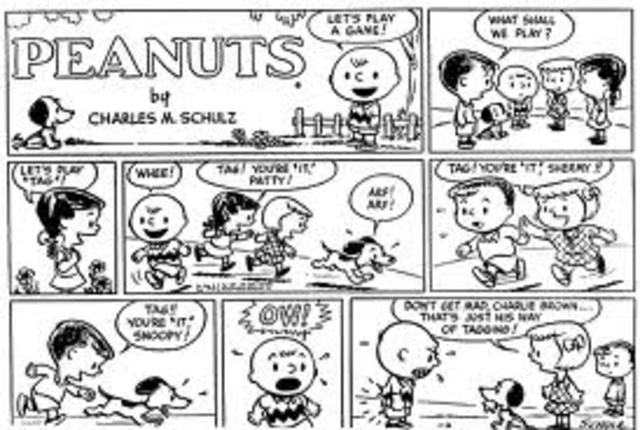 The first Peanuts Strip