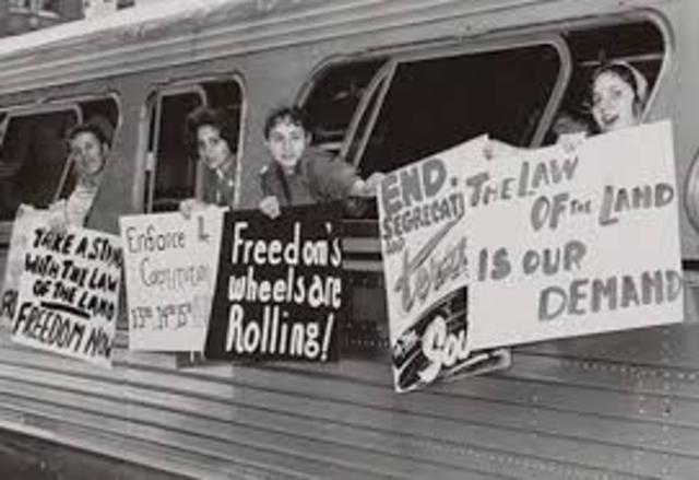 Freedom Riders Challenge Segregation on Interstate Buses