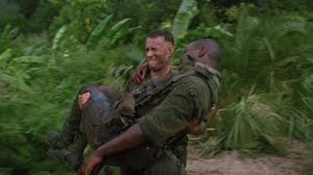 Forrest saves the members of his platoon in battle