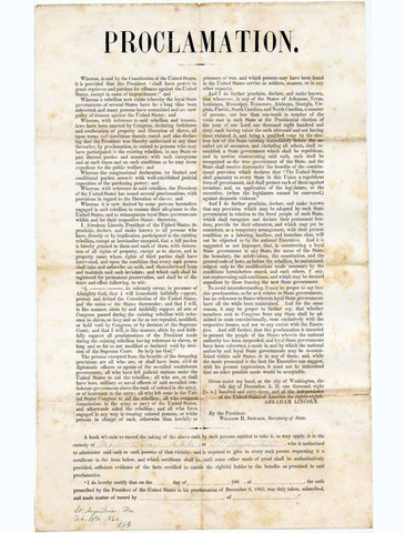 Reconstruction:Proclamation of Amnesty