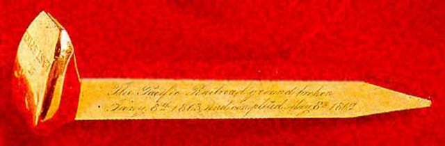 last spike of the transconential railroad