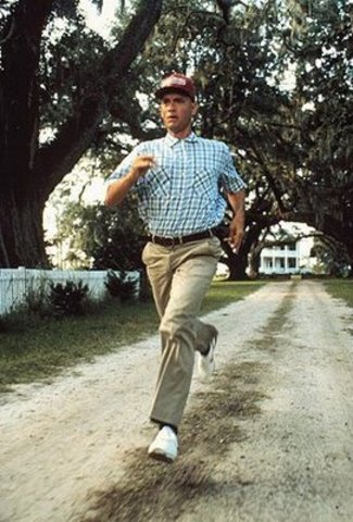 Forrest starts running across country