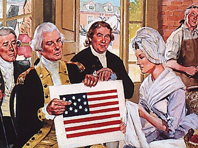 Betsy Ross Meets with the Committee of Three