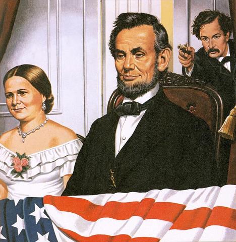 Booth assassinates president Lincoln