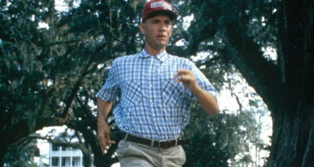 What date did Forrest start running? (Date that President Carter collapsed of heatexhaustion.)