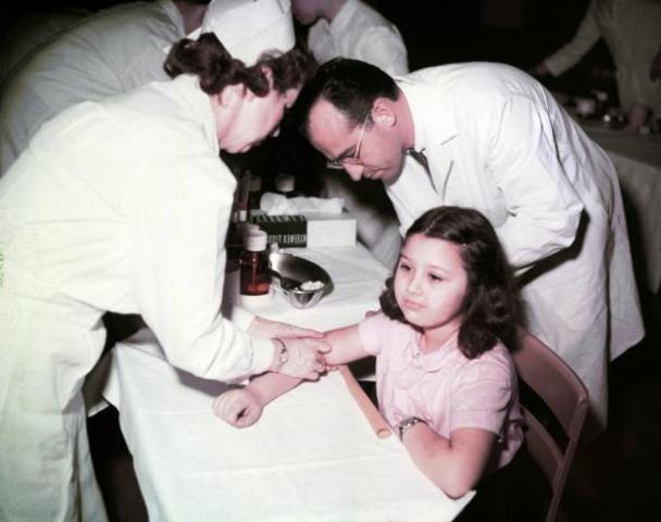 Polio vaccine developed by Jonas Salk