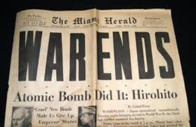 World War II ends.