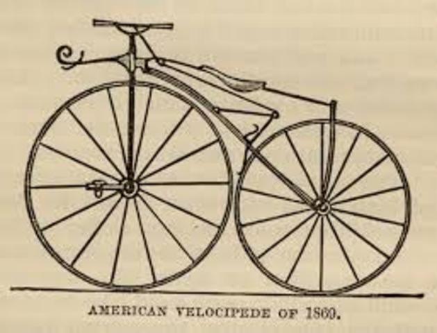 The first bike with pedals invented.