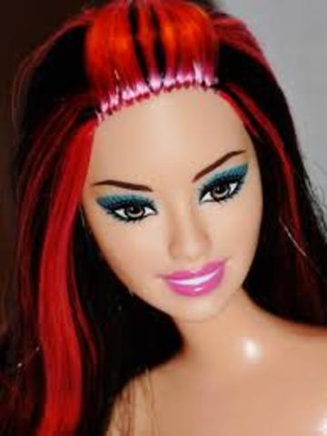 Barbie doll with red hair were invented
