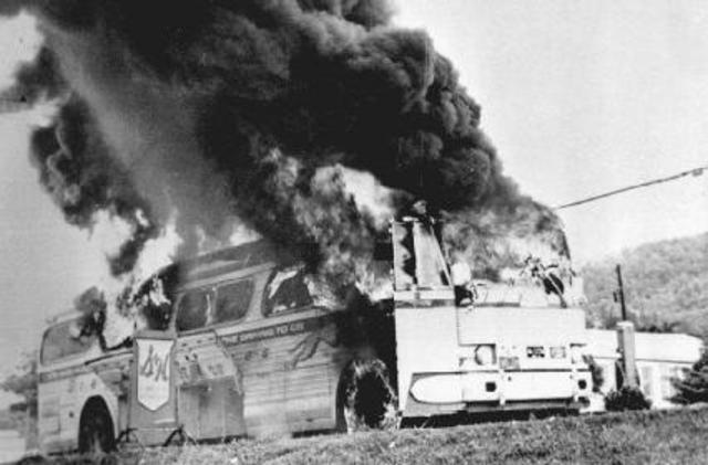 1961 President John F. Kennedy orders U.S. Marshals to provide protection for “Freedom Riders” attempting to integrate interstate bus travel.