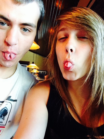 Dinner with his family