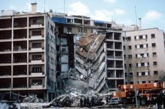 U.S Embassy In Beirut Bombed