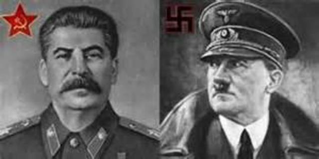 1941 Hitler breaks Pact with Stalin’s Russia and invades - USSR which now joins England in fighting the Germans