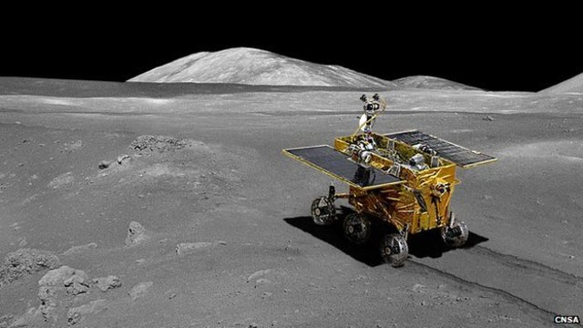 China Moon Rover Lands on Moon