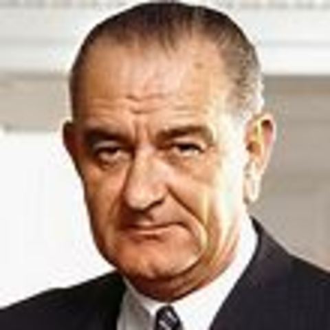 Lyndon B. Johnson becomes president