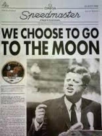 JFK gives 'Man on Moon speech'