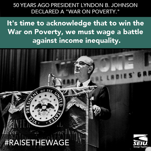 LBJ declares war on poverty