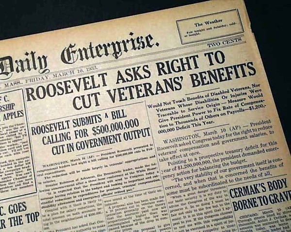 The Great Depression:Bank holiday