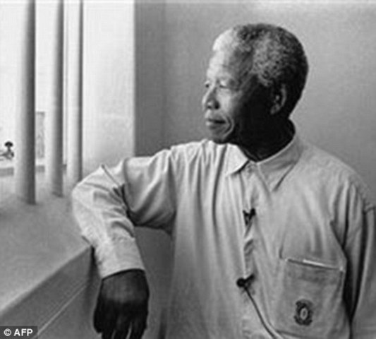 Nelson Mandela was imprisoned