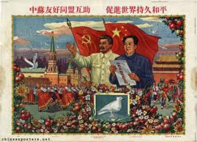 End of the alliance between the Soviet Union and China