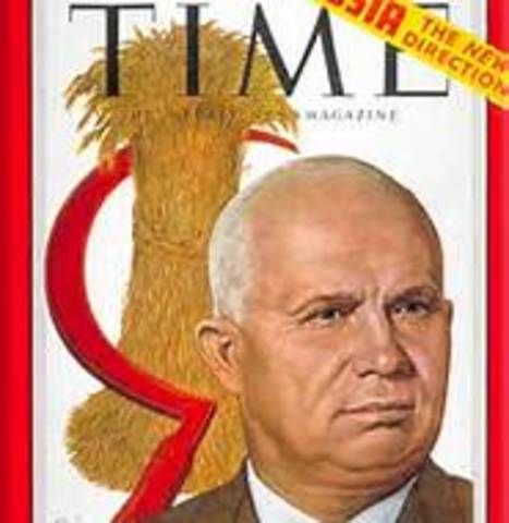 Khrushcev becomes Premier of Soviet Union