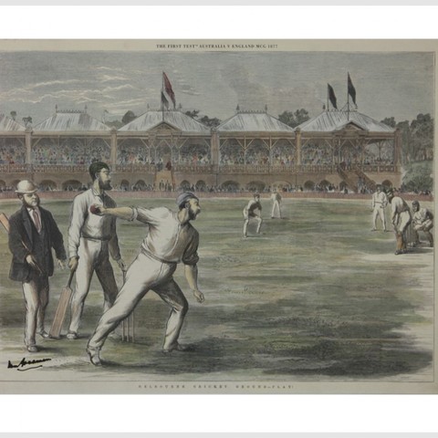 First cricket test against England