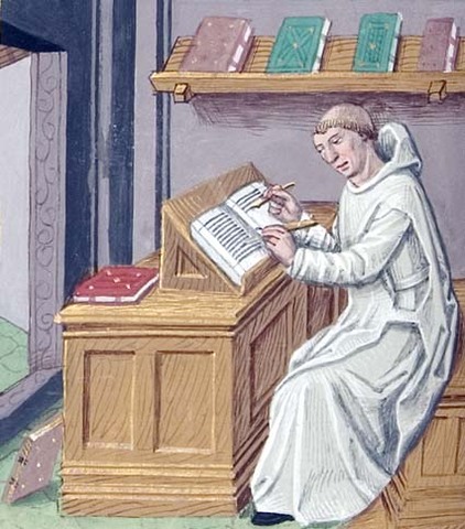 Monks writing Manuscripts