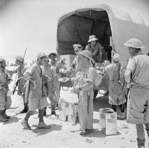 British and US forces defeat German and Italian armies in North Africa