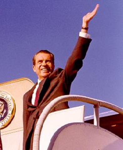 Preident Nixon visits China