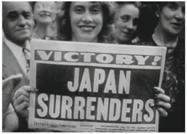 V-J Day, Japan surrenders to Allied Forces