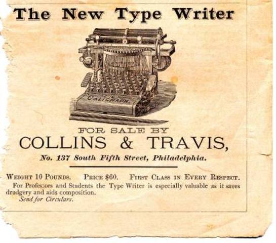 Invention of Typewriter