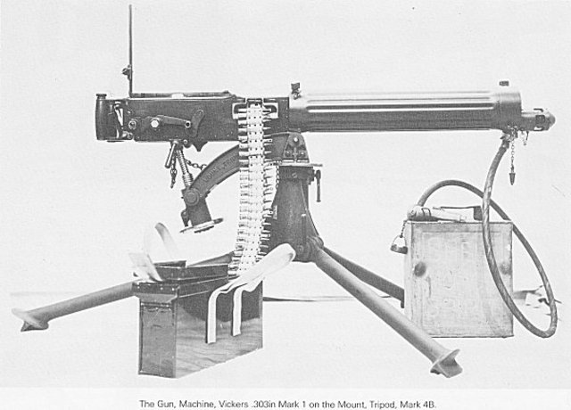 World War 1: Introducing new weapons to the war. (Machine Gun)