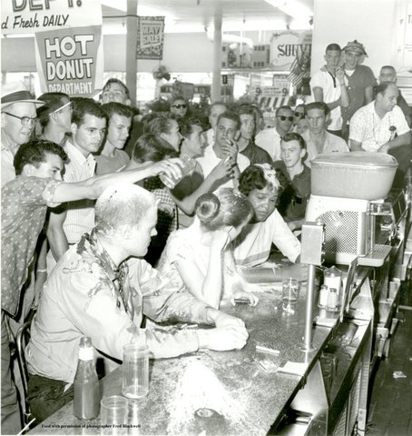 Sit in at Woolworths in Mississippi takes place