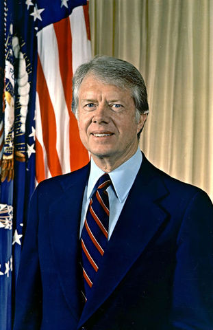 Jimmy Carter is inaugurated as the 39th president of the United States