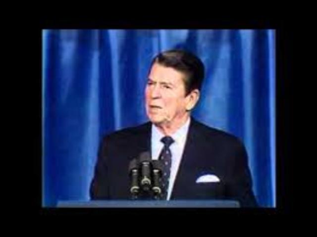 Ronald Reagan adresses the National Association Of Evangelicals