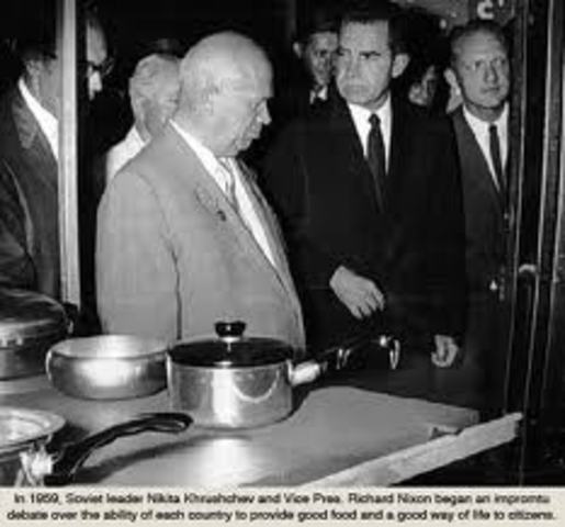 Kitchen Debate Between Nixon and Khrushchev