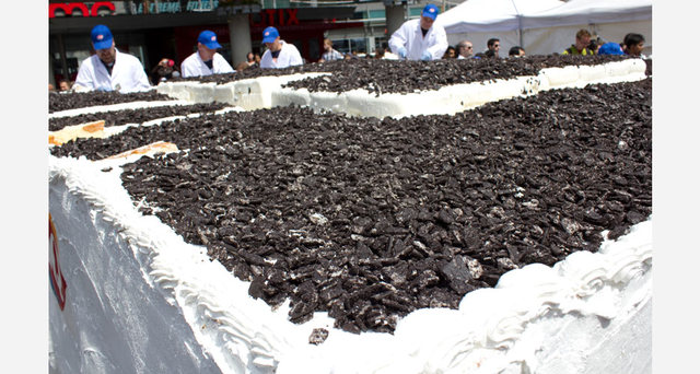 The world's biggest ice cream cake