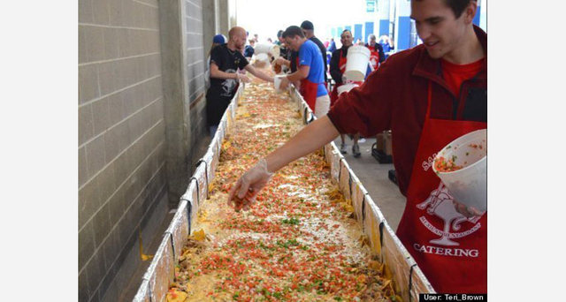 The world's largest batch of nachos