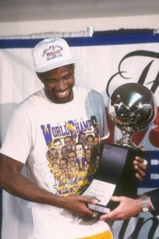 Magic Johnson Named League MVP