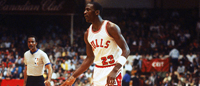 michael jordan first nba game