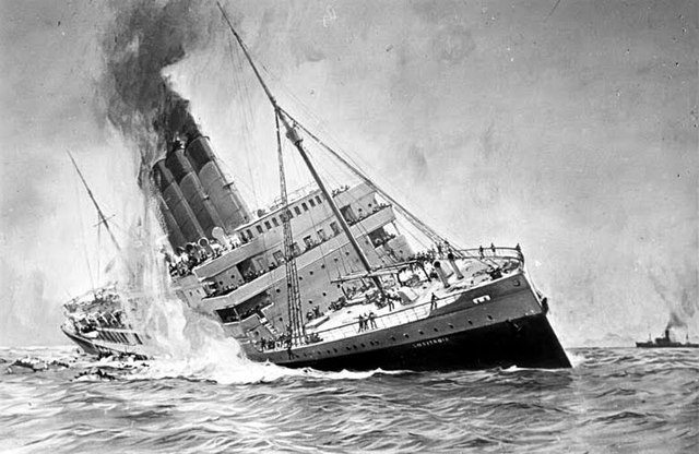 WorldWar l:Lusitania Sinks